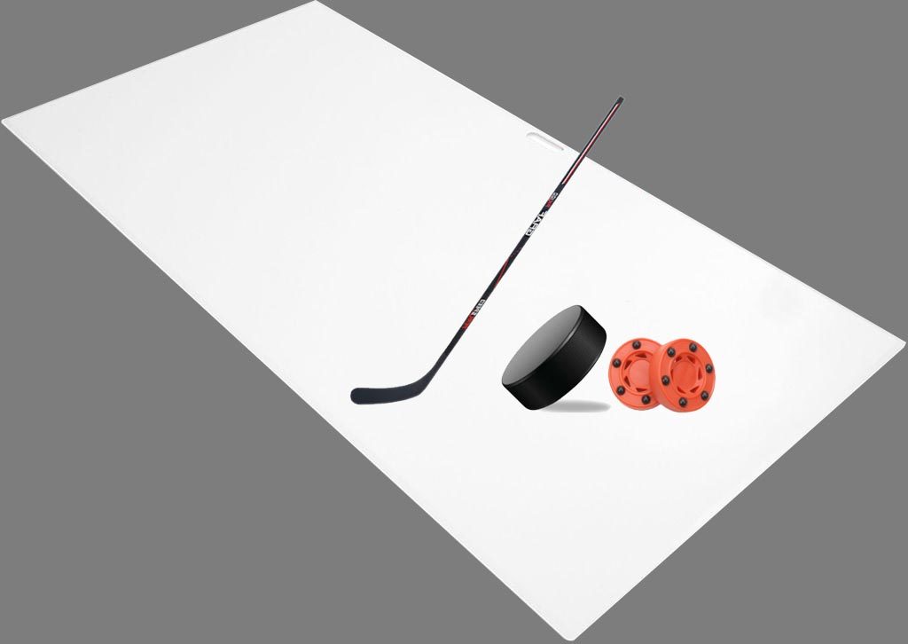 synthetic ice hockey practice shooting pad